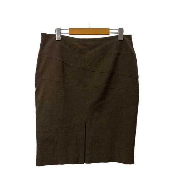 Tribal brown side zipper skirt with lining size small - Picture 2 of 9